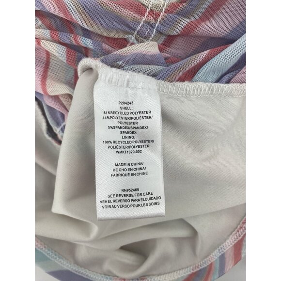 Womens Madden NYC Rouched Front Swirl Mesh Long Sleeve Size Large - Picture 4 of 5